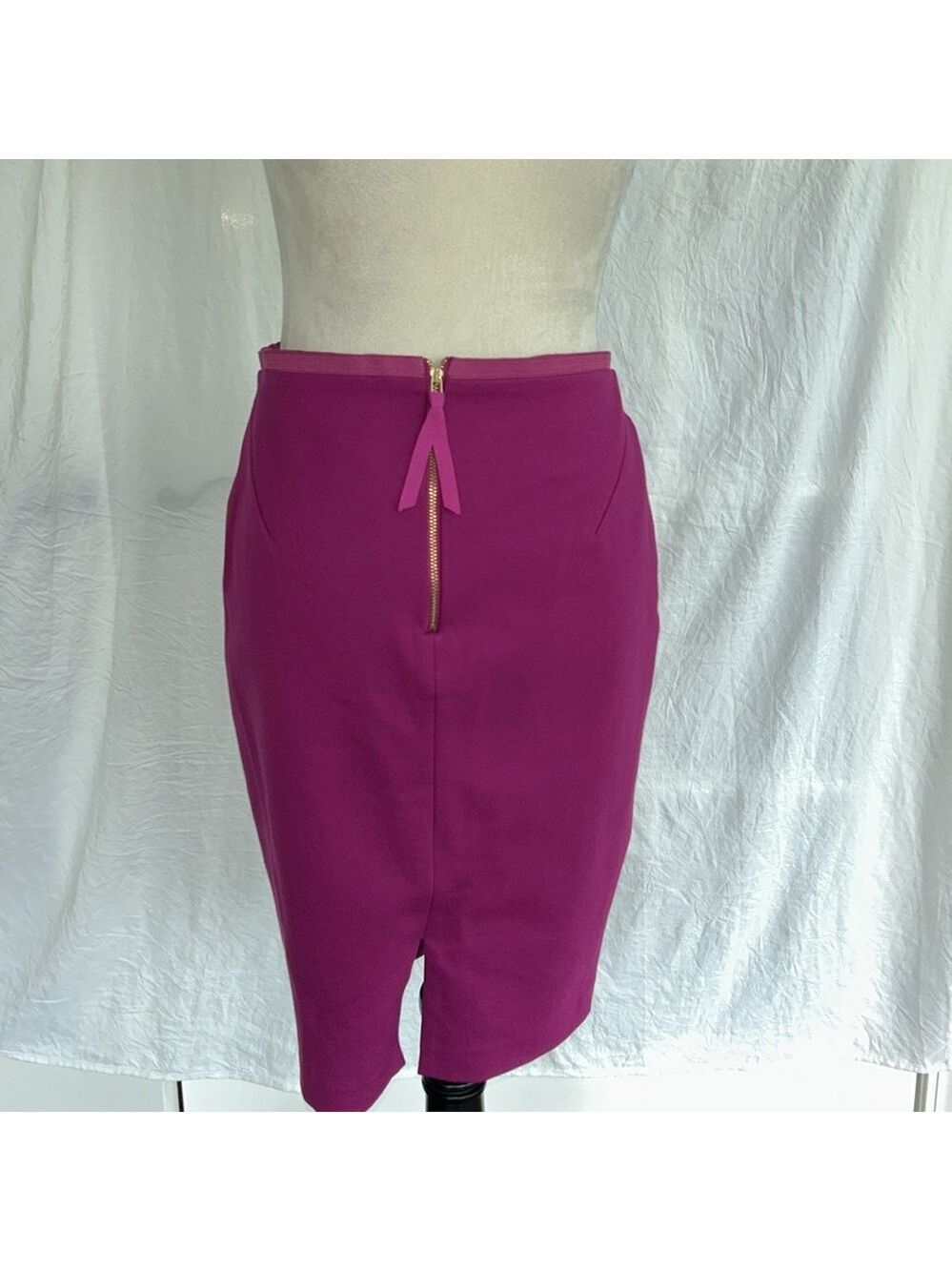 Boden: Pink/Magenta Pencil Skirt: US8P/UK12P - Picture 4 of 9